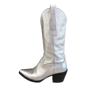 Jeffrey Campbell Metallic Dagget Cowboy Boots